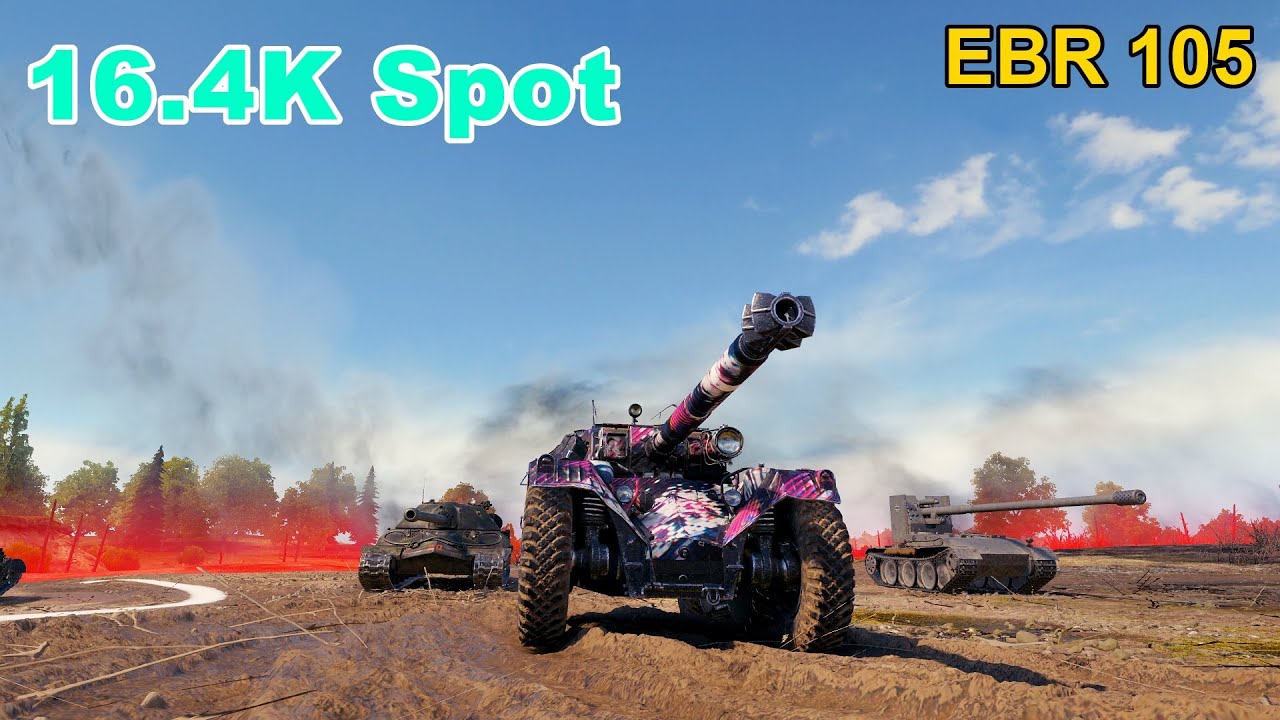 EBR 105 - 16.4K Spot - Map: Prokhorovka - Player: 3EH3YXT - Server: EU | World of Tanks