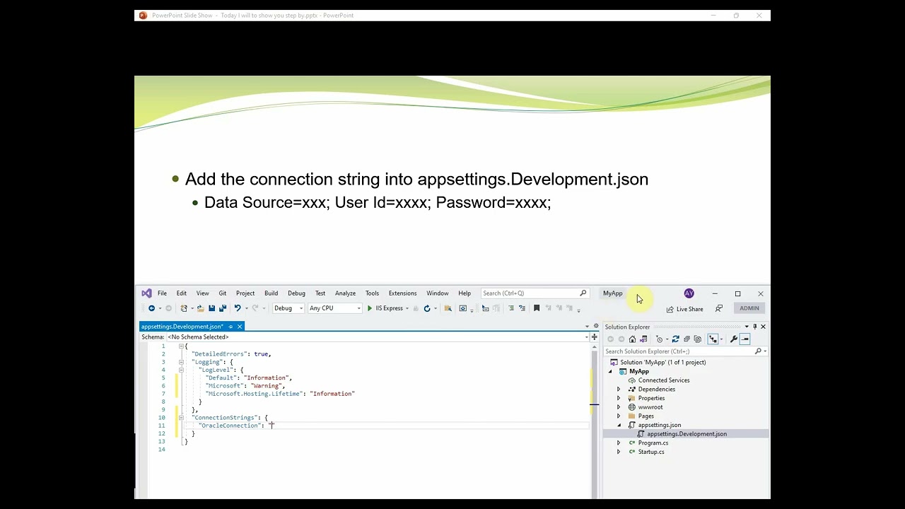 Setup Azure APP Service 01 - Implement the .Net Application with Oracle Connection in C#