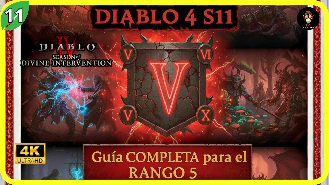 DIABLO 4 Temporada 11: Cómo COMPLETAR el RANGO 5 RÁPIDO