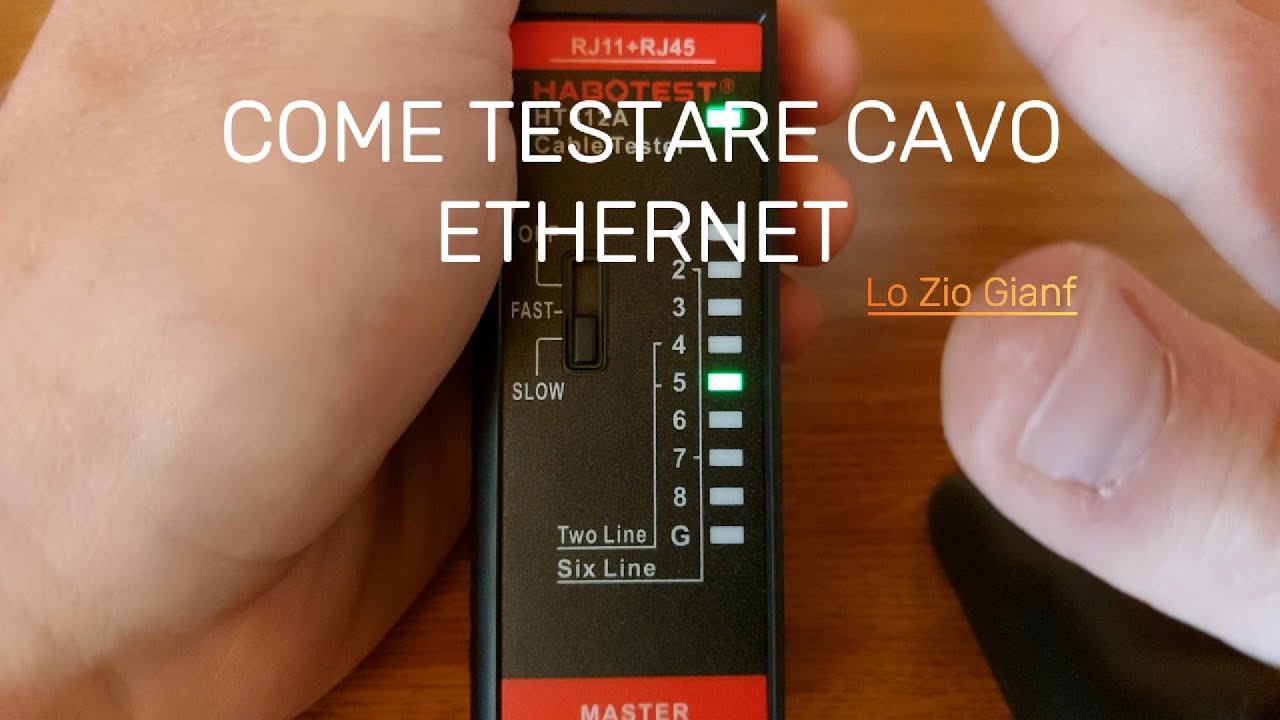 COME TESTARE UN CAVO ETHERNET