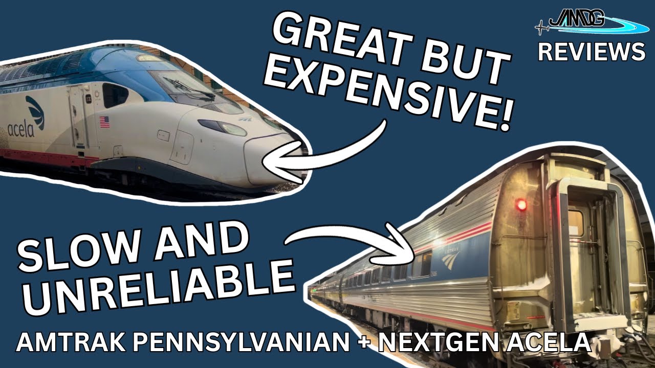 THE STATE OF US RAIL TRAVEL | Amtrak Pennsylvanian + NextGen Acela | JAaMDG Reviews