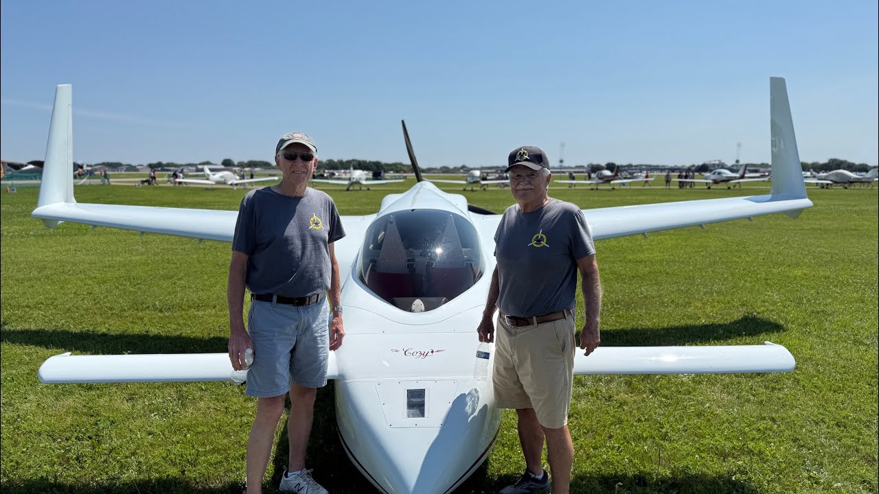 Bruce Pratt flying 150 Viking powered CoZy 3 for the second time to Oshkosh 2024 and 25