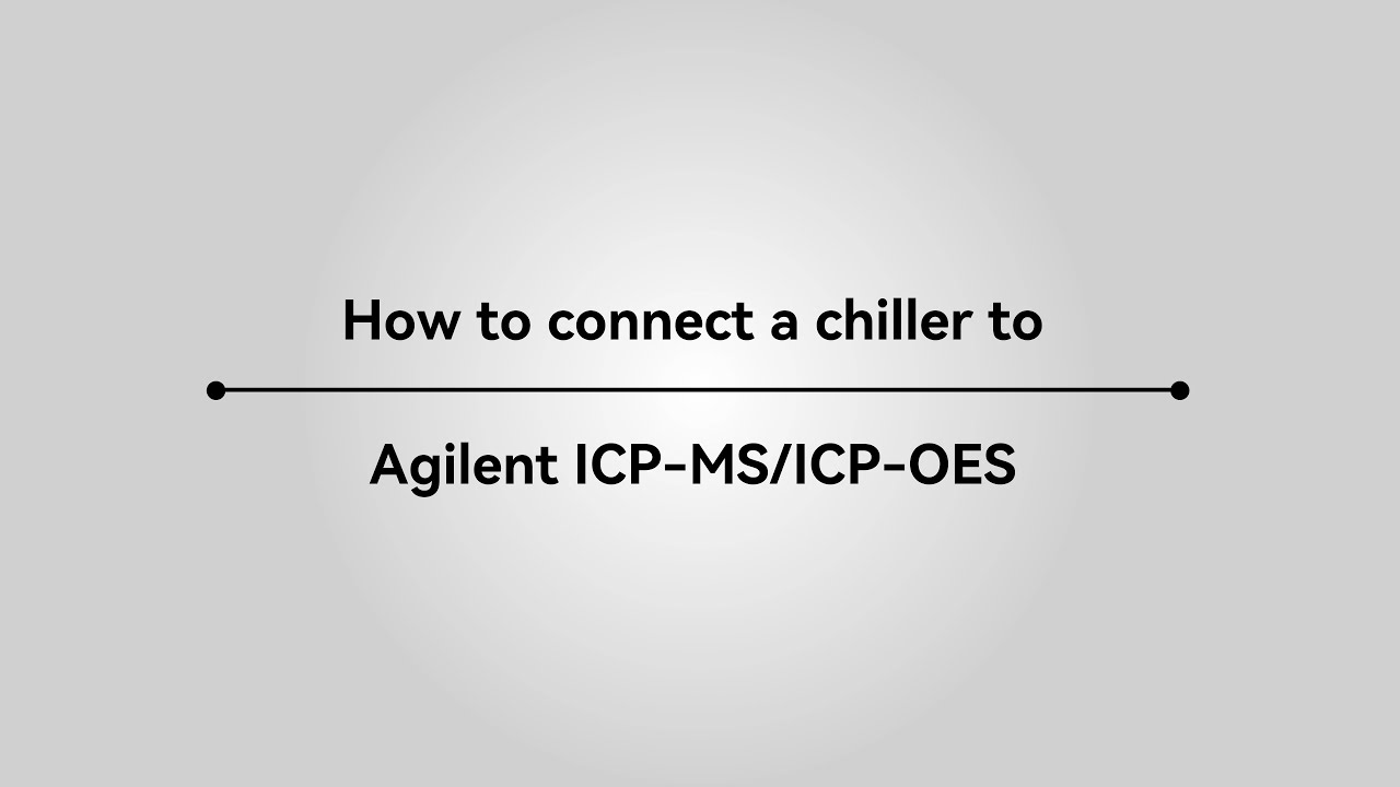 Agilent ICP MS ICP OES with Chiller Installation Guide