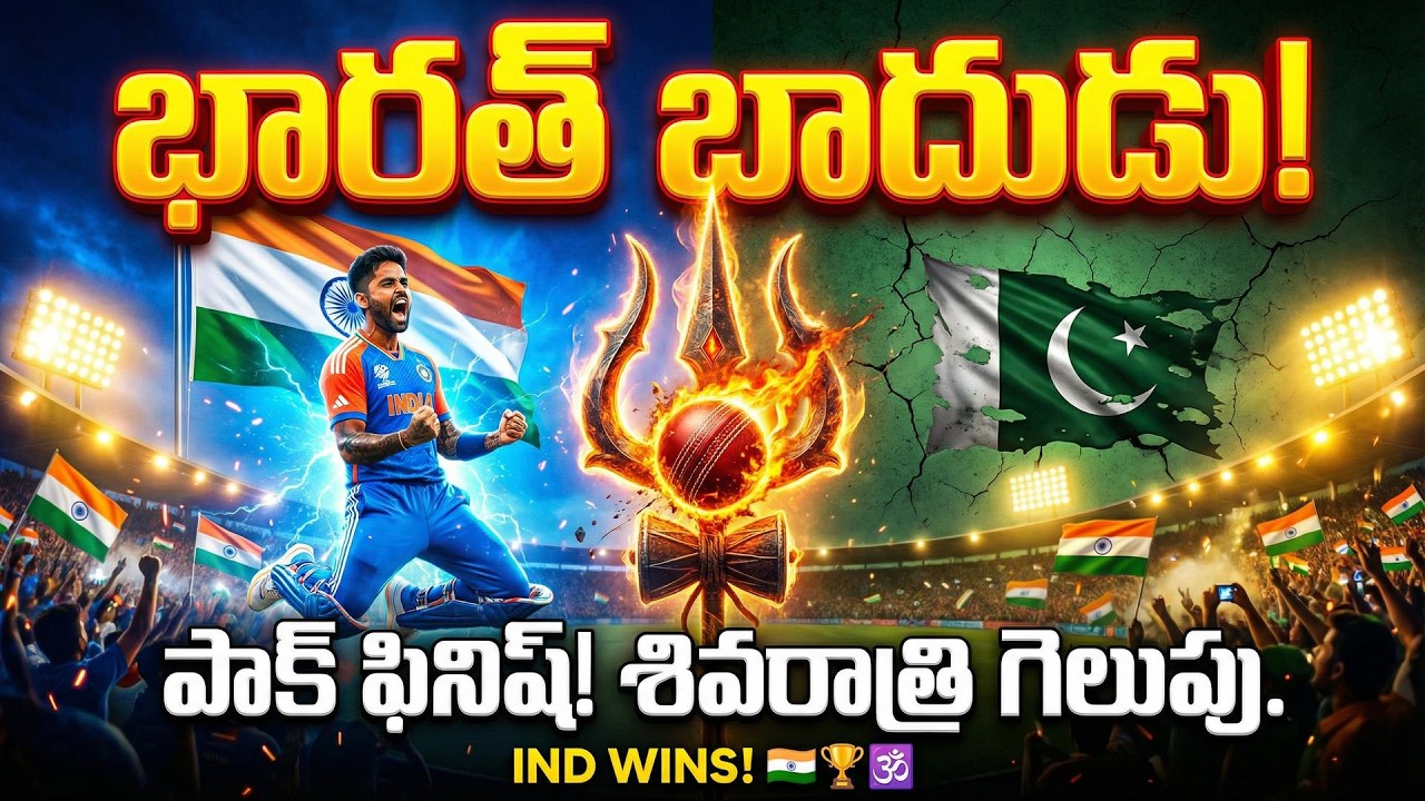 IND vs PAK T20 World Cup 2026 Match cricket Telugu Videos India pakistan t20 match Tmixture Channel