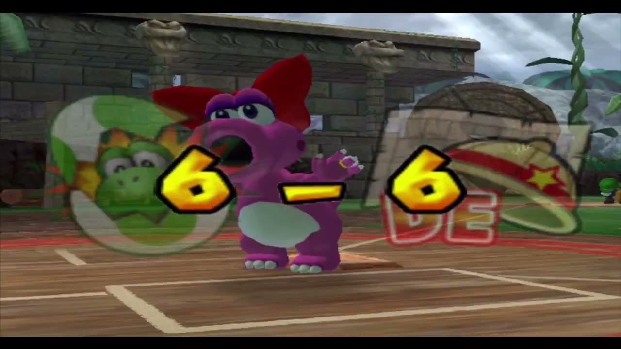 Mario Superstar Baseball - Championship Game - 3 Yoshi v 1 Donkey Kong