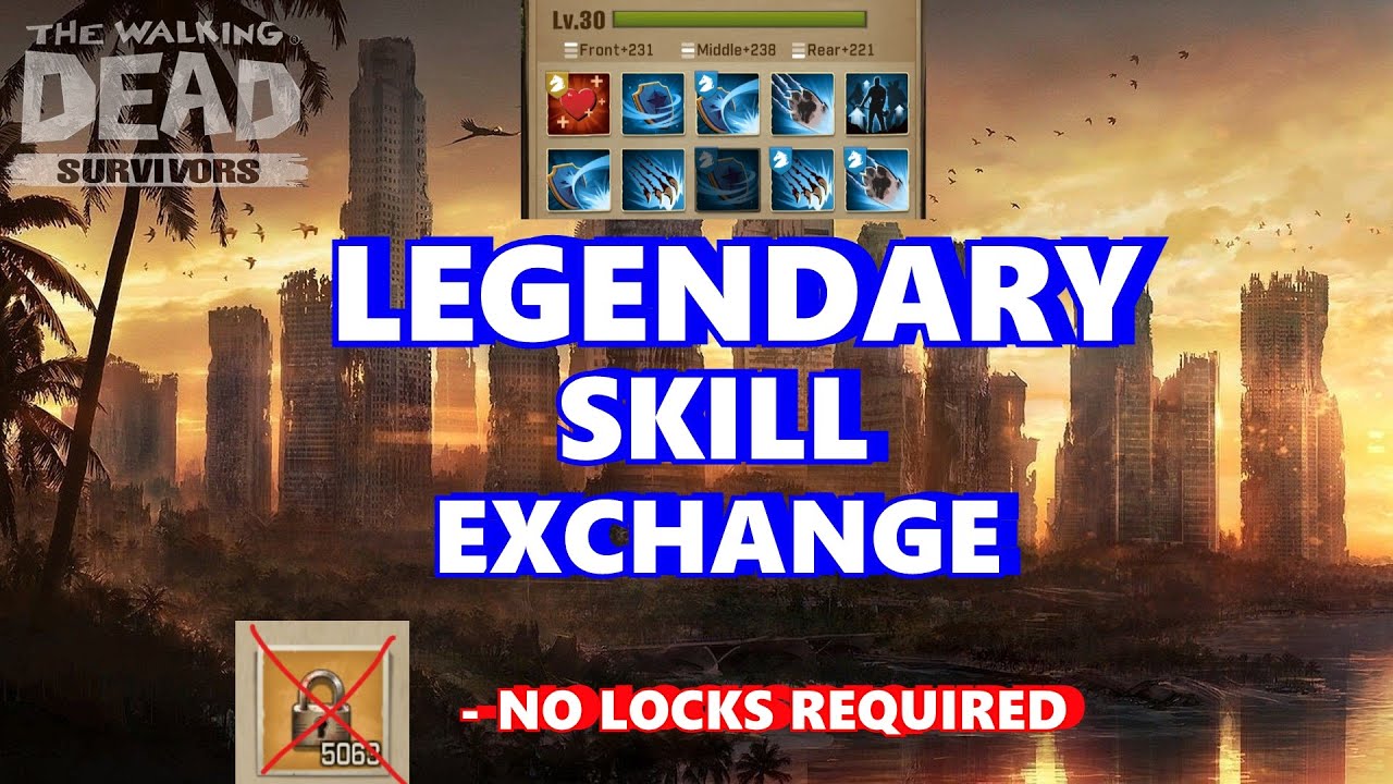 TWD Survivors: How To Exchange Legendary Skills Guide NO LOCKS Required. 😻