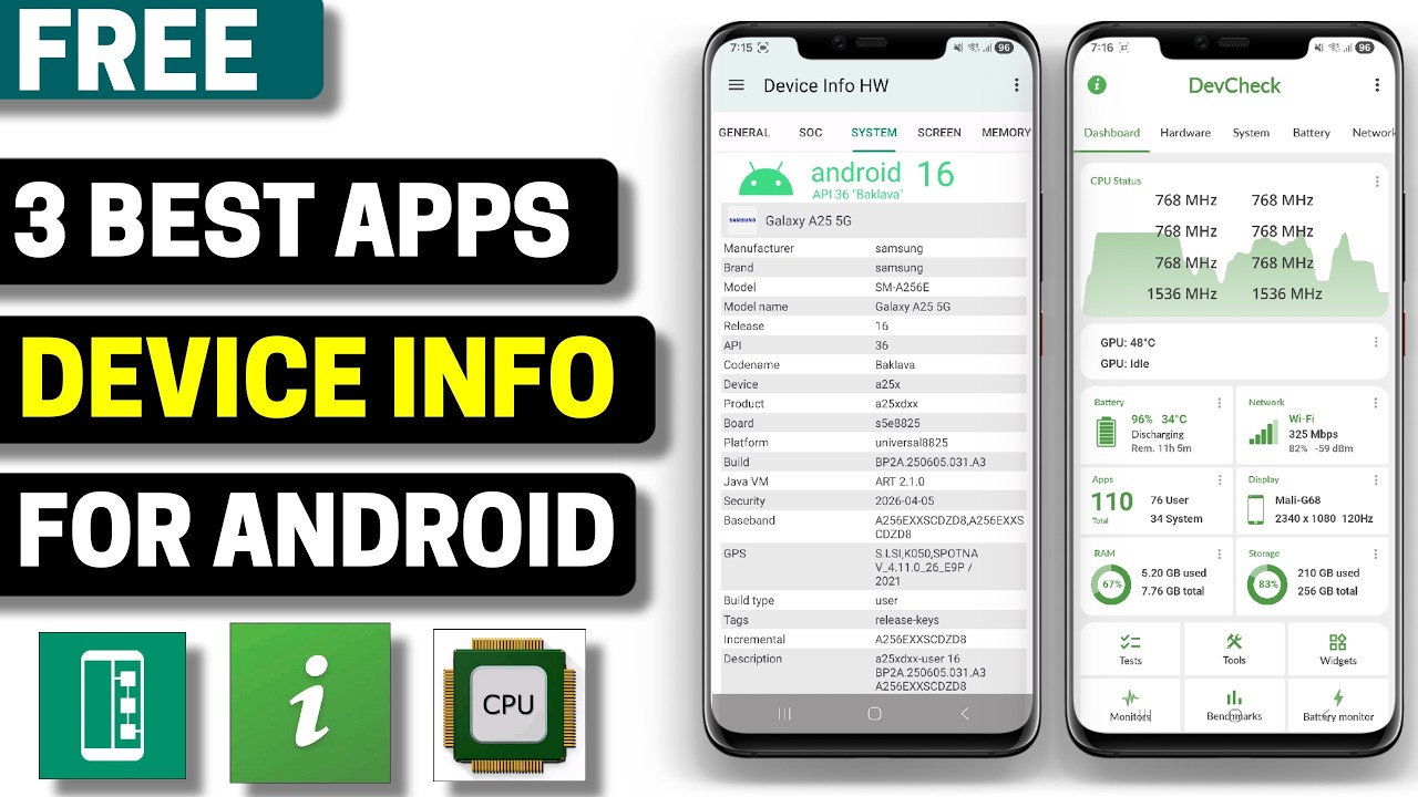 3 Best Free Device Info Apps for Android 2026