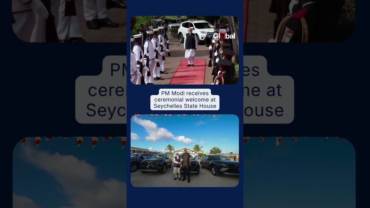 PM Modi Receives Guard Of Honour In Seychelles, Begins Three-Day Official Visit #pmmodi
