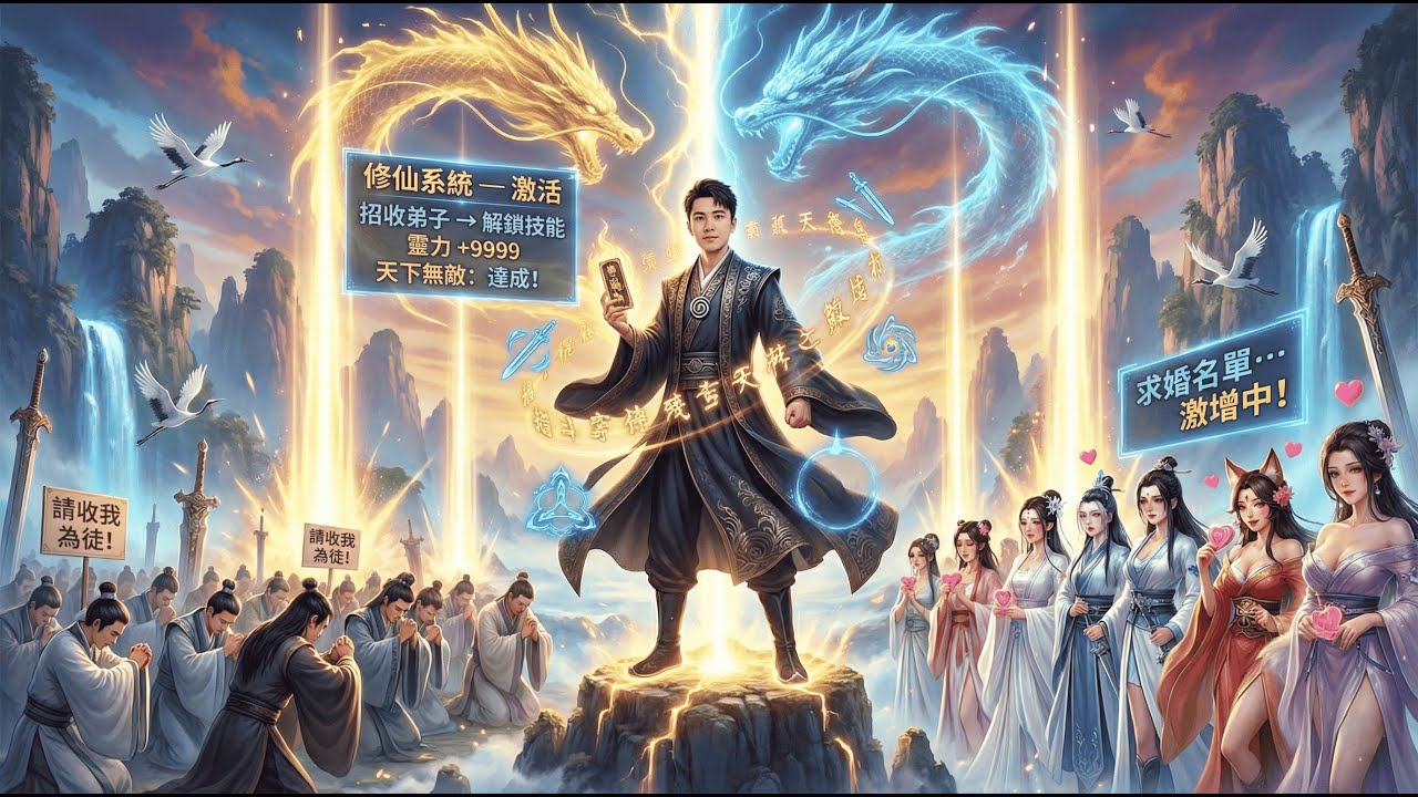 หนุ่มทะลุมิติปลุกระบบเซียน! รับศิษย์ปลดพลังจนขึ้นเป็นจอมเทพ ทั้งเมืองคุกเข่า สาว ๆ ต่อคิวขอแต่ง!