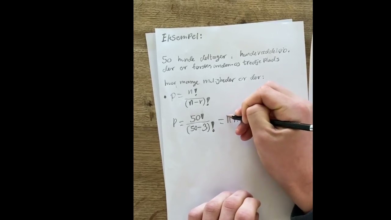 kombinationer og permutationer forklaring