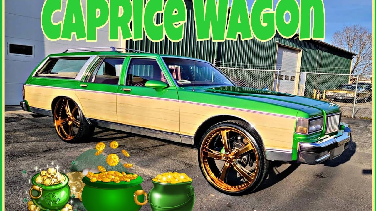 wagon on gold wheels