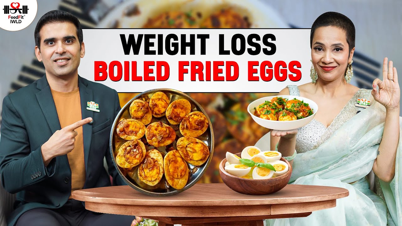 Boiled Fried Eggs Recipe for Weight Loss | Indian Non Veg Recipes | Fastest Fat Loss | IWLD by Richa