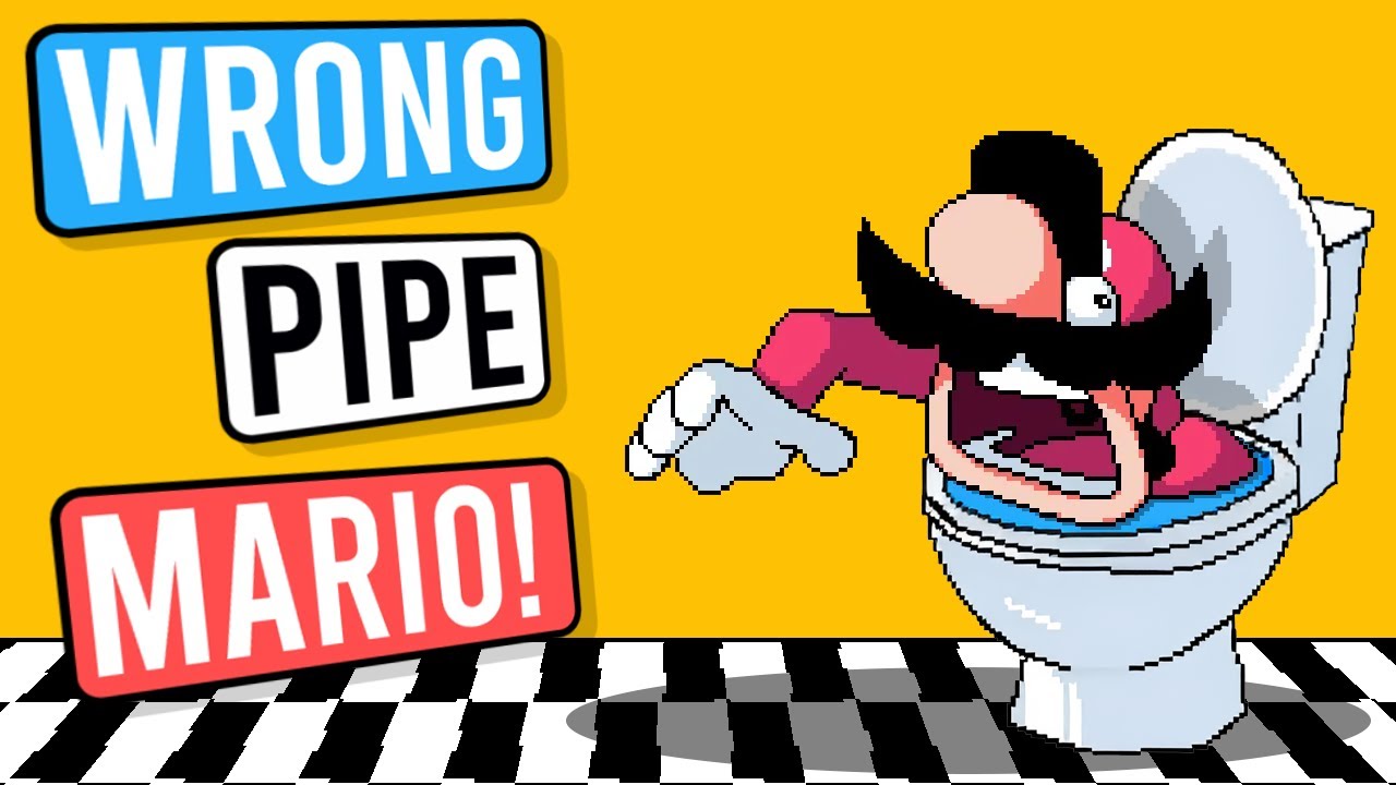Uh, Mario...DON'T GO IN THAT! (Super Mario Construct)