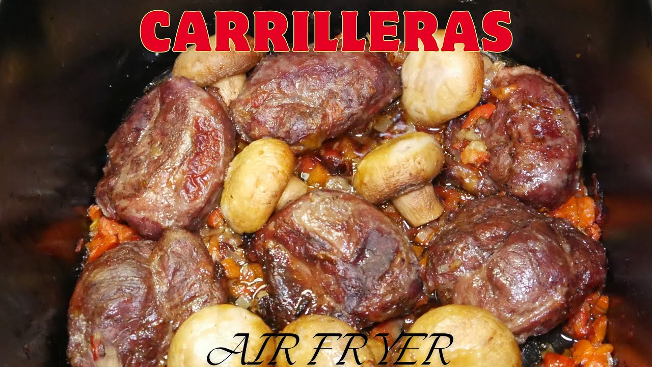 CARRILLERAS DE CERDO EN AIR FRYER!! Riquisimas.