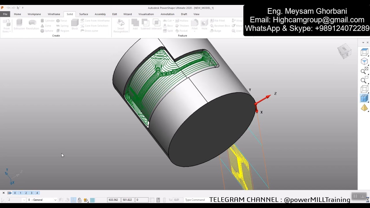 Four Axis Vortex Roughing trick