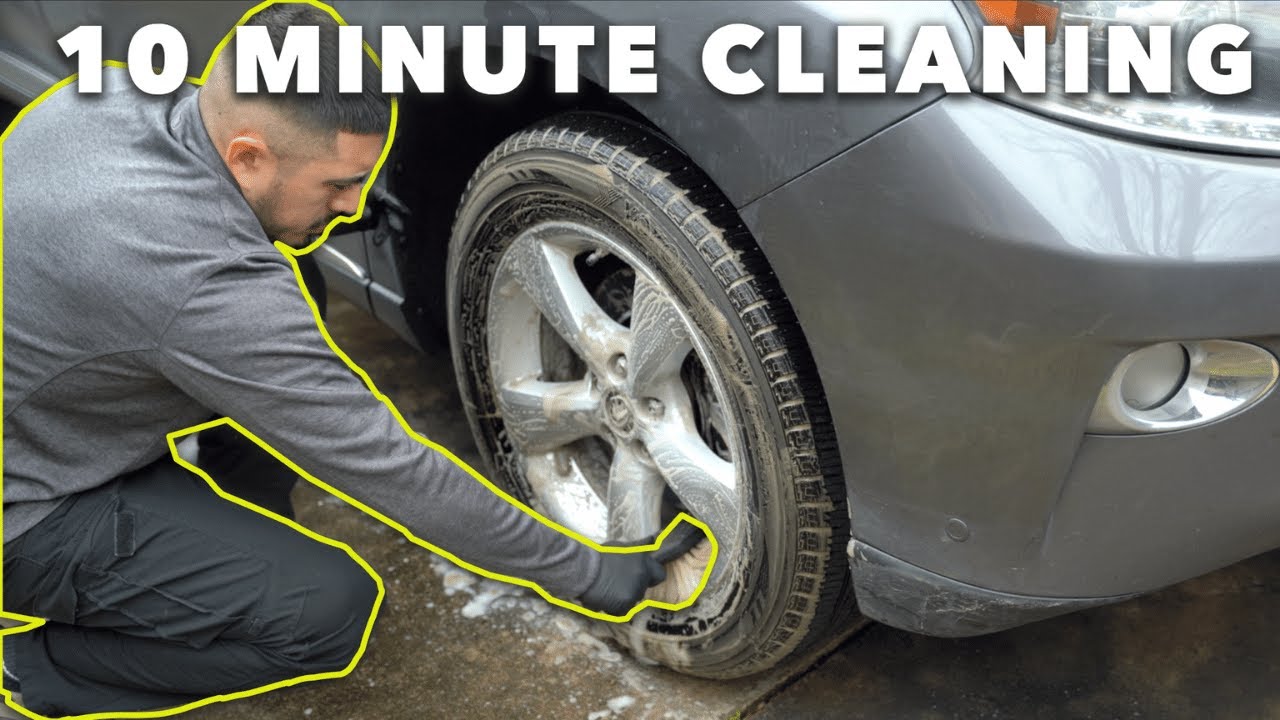 How To Clean Wheels and Tires Under 10 Minutes (FAST) | Professional Wheel Cleaning Process