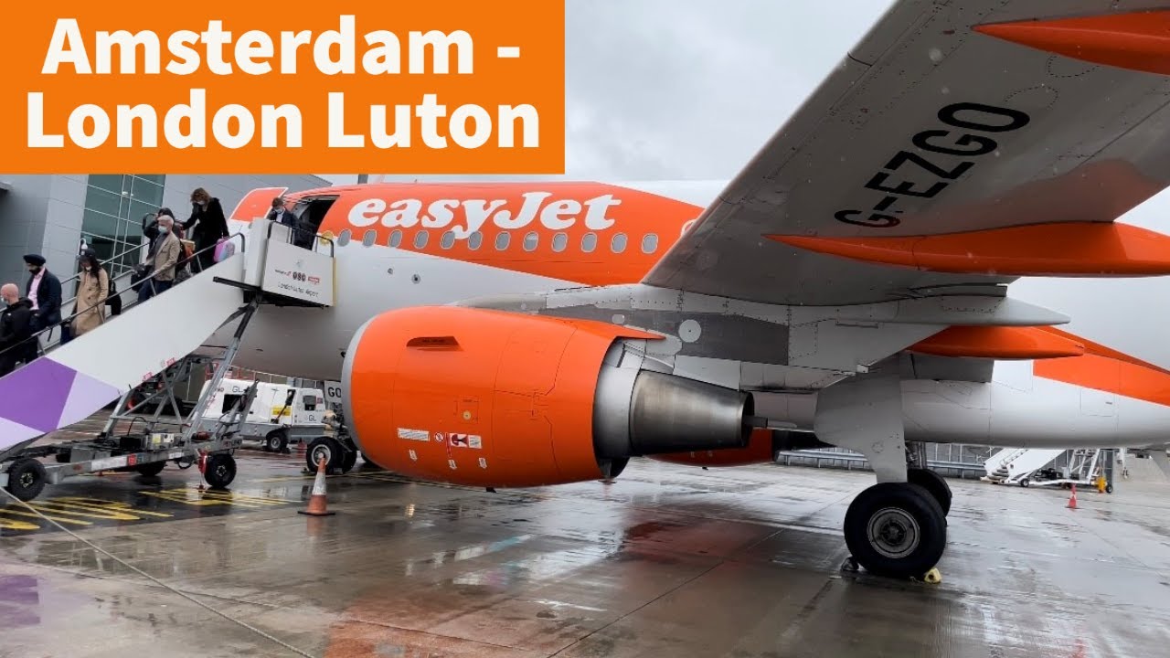 TRIP REPORT | EasyJet | Amsterdam - London Luton | Airbus A319 (4K UHD)