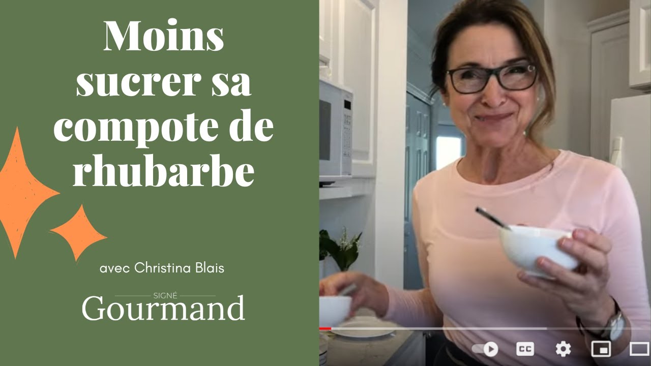 Comment mettre moins de sucre dans sa compote de rhubarbe? - Astuce