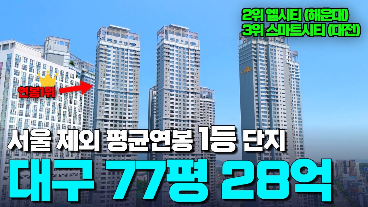 대구 최고 부촌! 연봉 2억6천 사람들이 사는 곳 | 범어두산위브더제니스 77평 실내까지 완벽 리뷰!