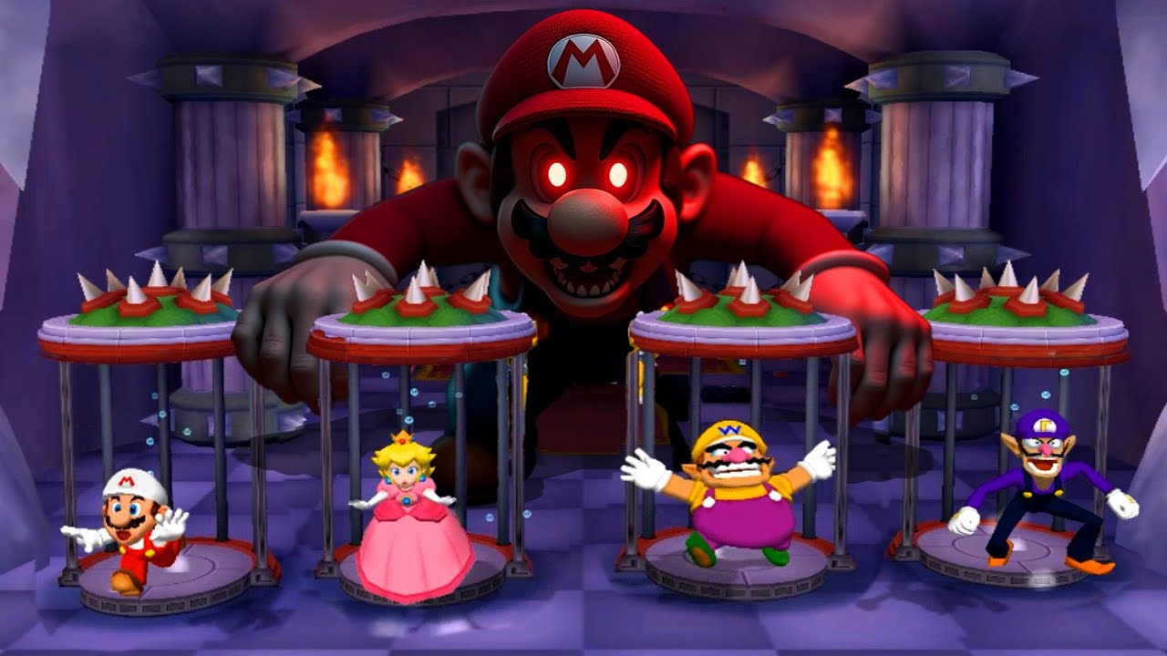 【マリオパーティ5】ミニゲームマリオVsピーチ VsワリオVsワルイージ (最強CPU｢たつじん」)