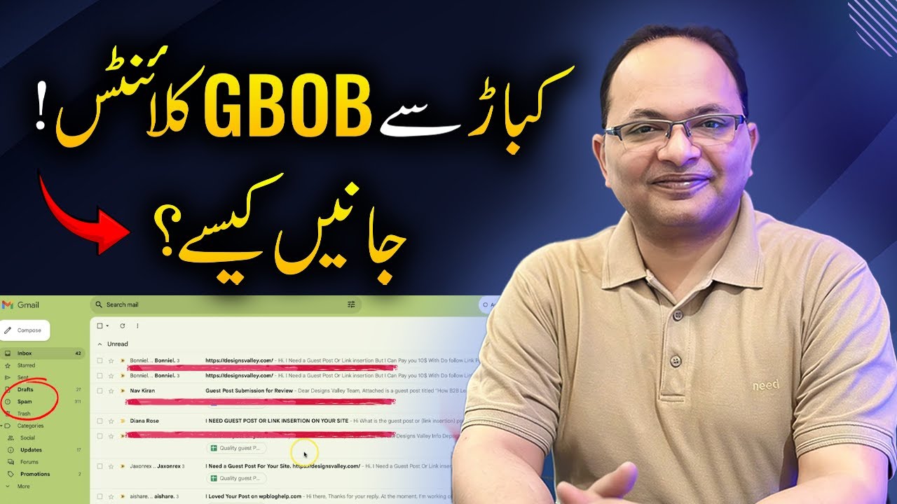 Find GBOB Clients from Spam Mails | Earn Money Online