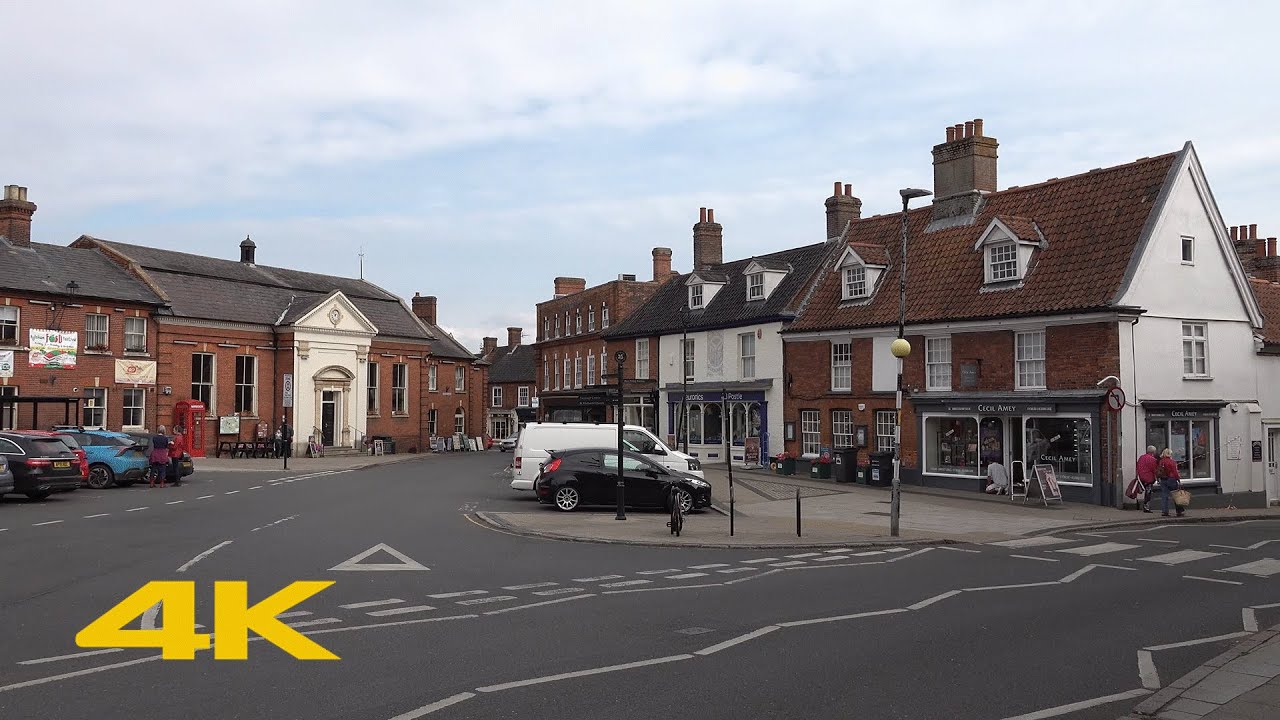 Aylsham Walk: Town Centre【4K】