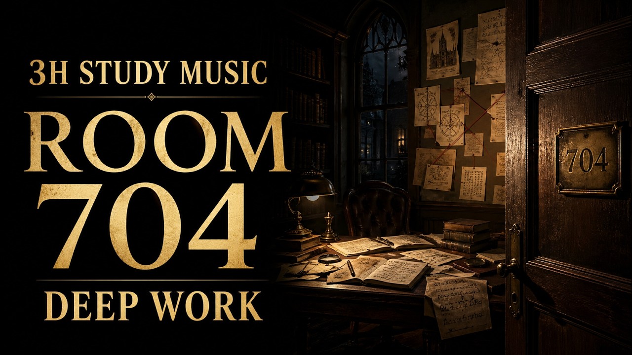 Rain & Crackling Fireplace | Dark Academia Deep Work Playlist 🏛️