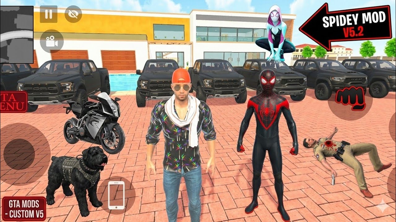 Indian GTA Simulator + Spider Man Ability 😱 | Ultimate Action Gameplay #gtaspiderman 