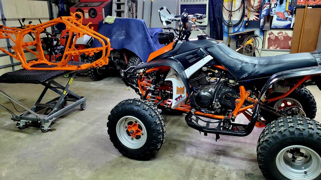 Full walk around 2000 Yamaha Warrior long travel trail build