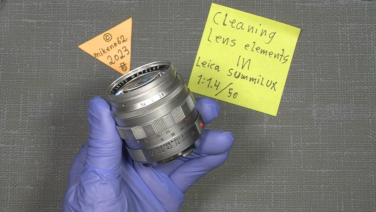 Cleaning lens elements In Leica Summilux 1:1.4 / 50  (some fungus NOT good)