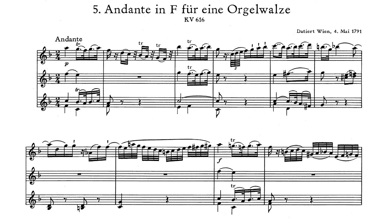 Mozart: Andante in F major, K.616 - Artur Balsam, 1960 - MHS 1817