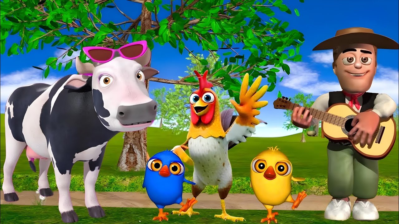 El Pollito pío 3d - el Toro y el Tractor de la Granja Part#023 -el Pollito y el Tractor de la Granja
