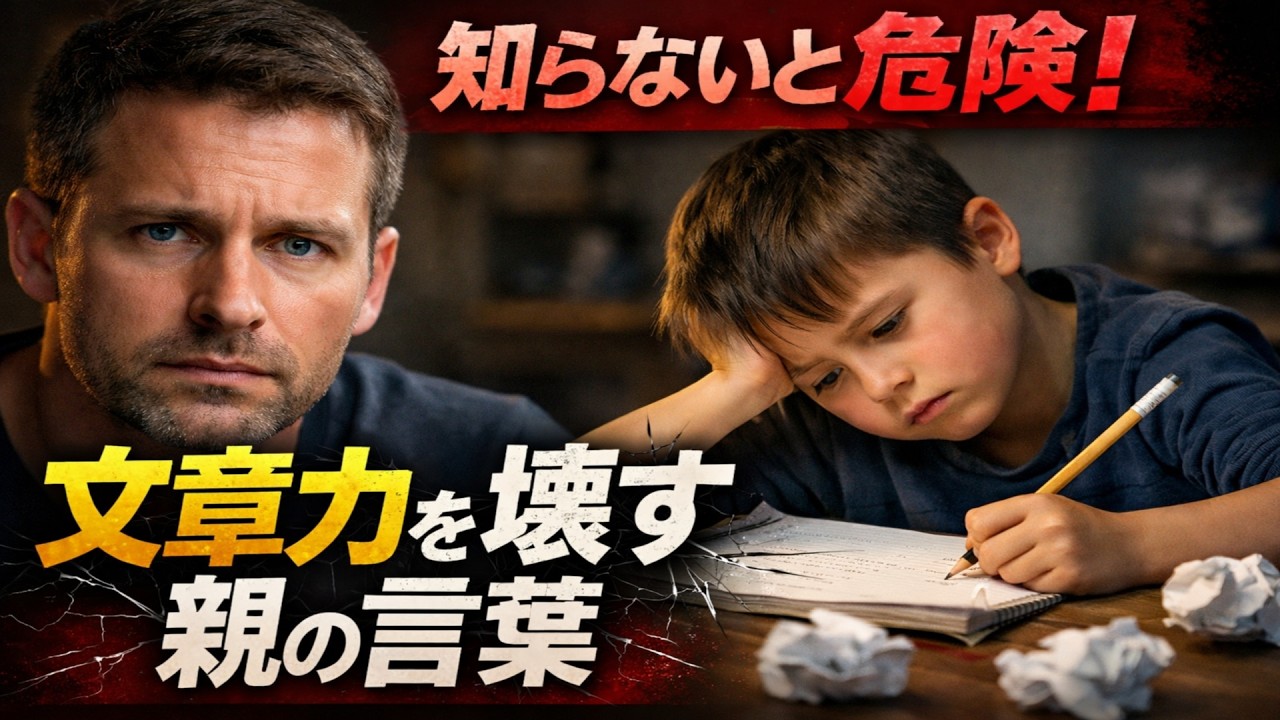 知らないとヤバイ！子供の「文章力」を破壊する親のNG口癖３選。将来の学力が劇的に変わる会話術とは？