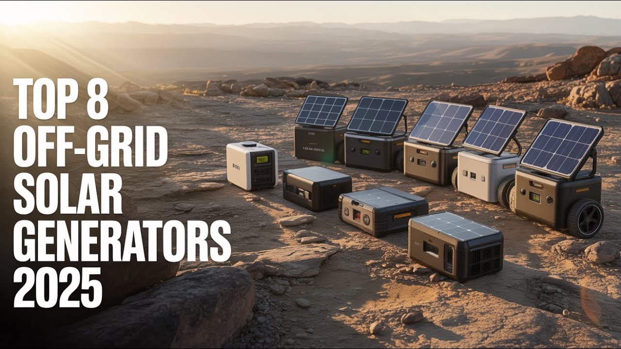 Top 8 Best Off Grid Solar Generator 2025!