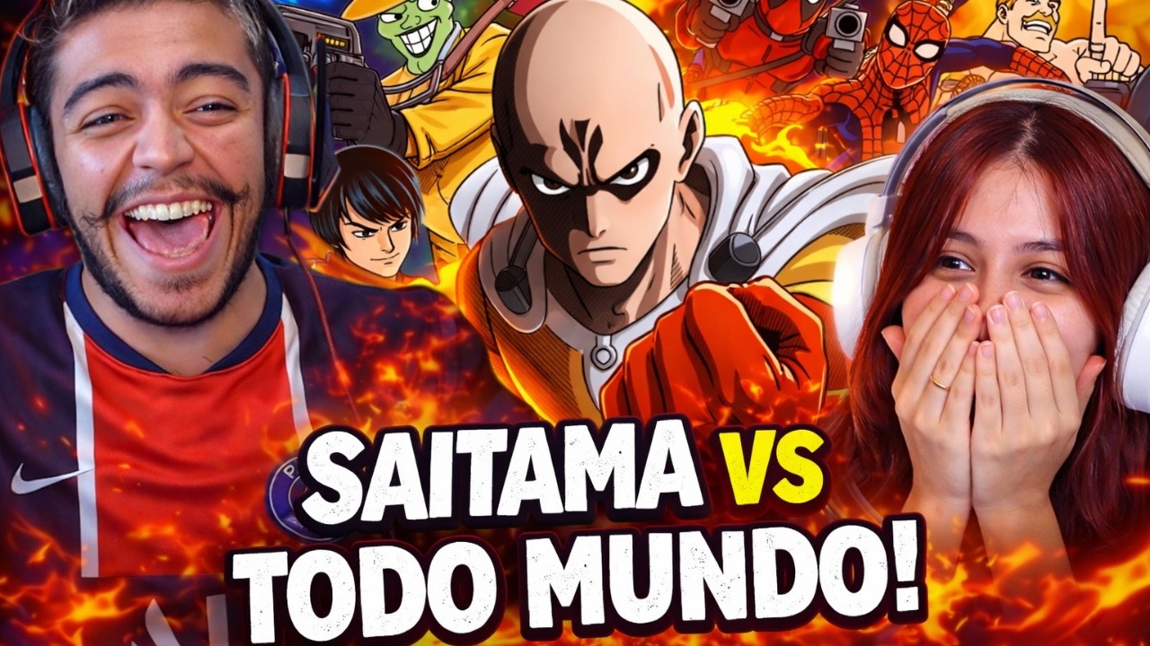 SAITAMA VS TODO MUNDO 4 - A BATALHA FINAL (Voice Makers) | REACT