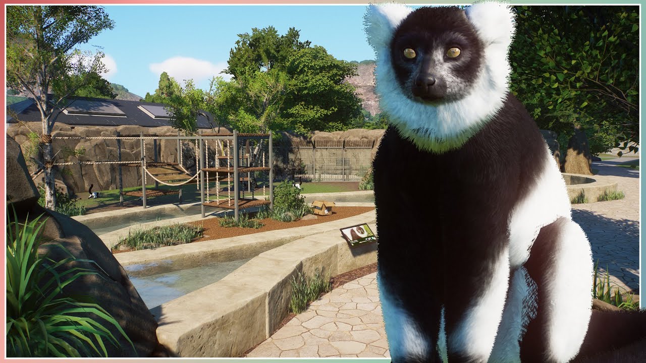 Black & White Ruffed Lemur Habitat | Sequora Zoo | Planet Zoo Speed Build