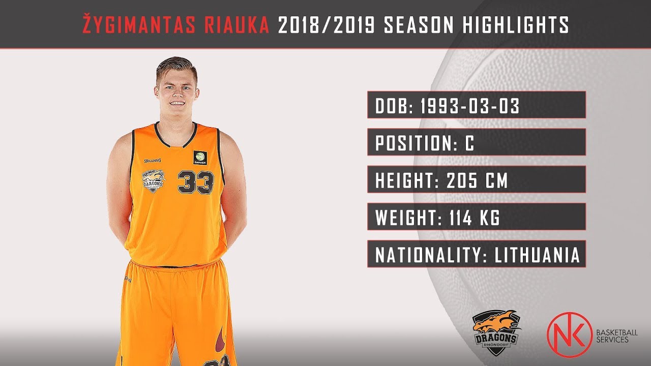 Zygimantas Riauka 2018-19 Germany ProB Highlights