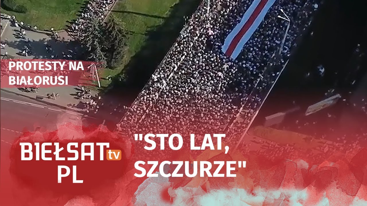 Ocean ludzi na protestach w Mińsku / Protesty na Białorusi