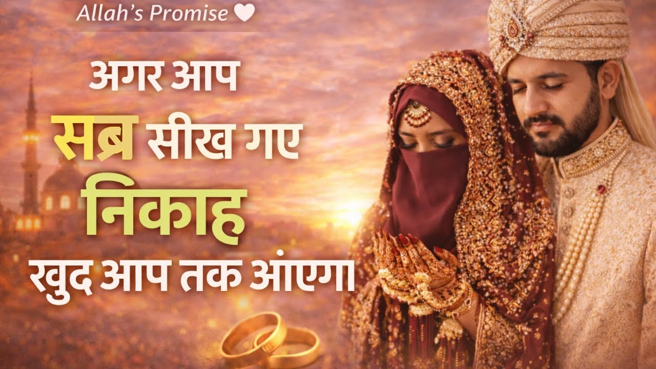 Agar Aap Sabr Seekh Gaye | Nikah Khud Aap Tak Aayega | Islamic Motivation for Marriage