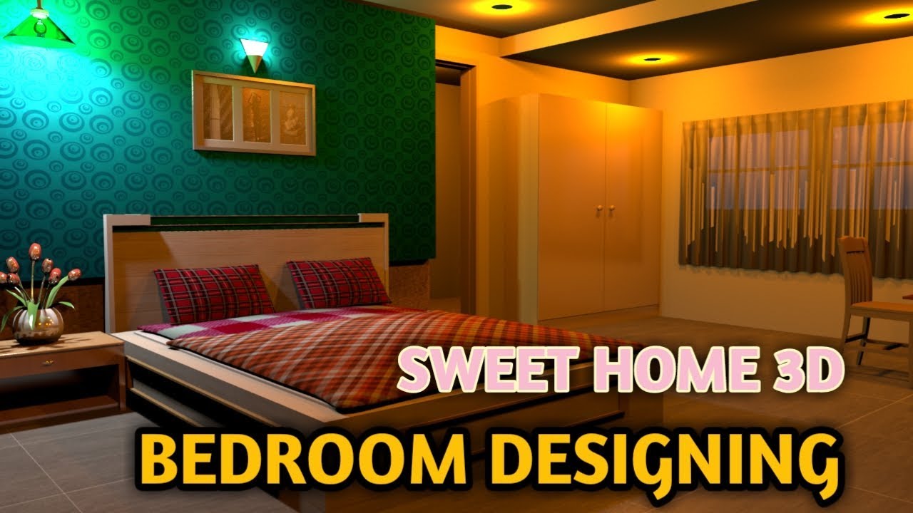 Sweet home 3D tutorial: Design and render a bedroom//2019//Interior designing.
