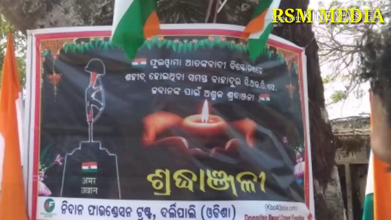 NTPC Darlipali , Darlipali village re palana hela sahid CRPF jabananka shraddhanjali | RSM MEDIA