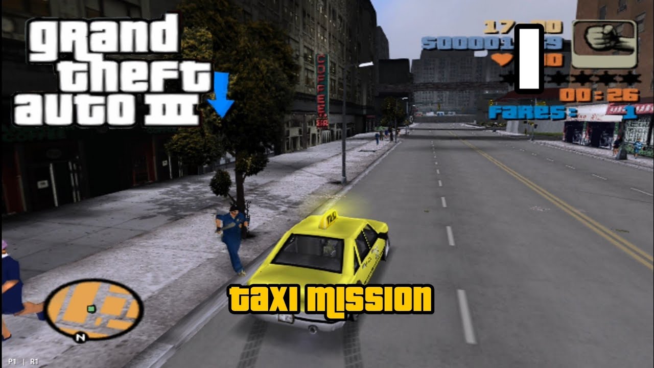 100 Fares Taxi Mission - Grand Theft Auto III PS2 Gameplay, Guide, Walkthrough