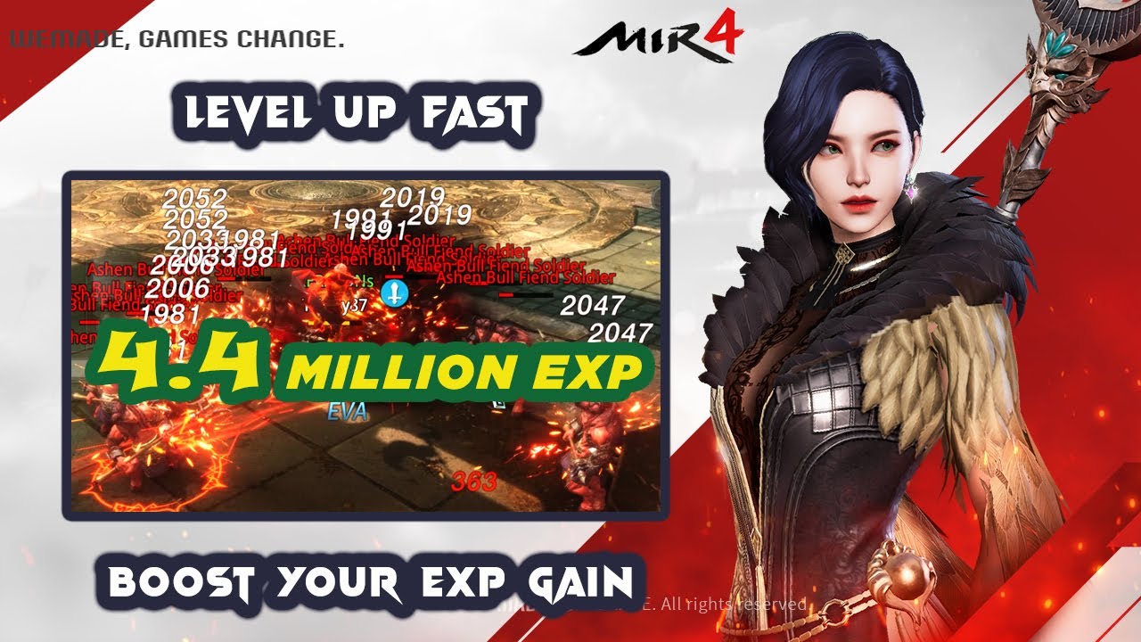 MIR4 4.4 MILLION EXP GUIDE | HOW TO LEVEL UP FAST | INCREASE YOUR EXP GAIN