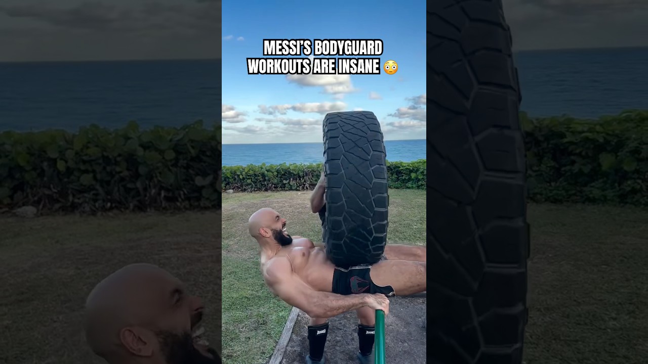 Lionel Messi's bodyguard does some intense training 💪 (via yasstcheuko/IG)