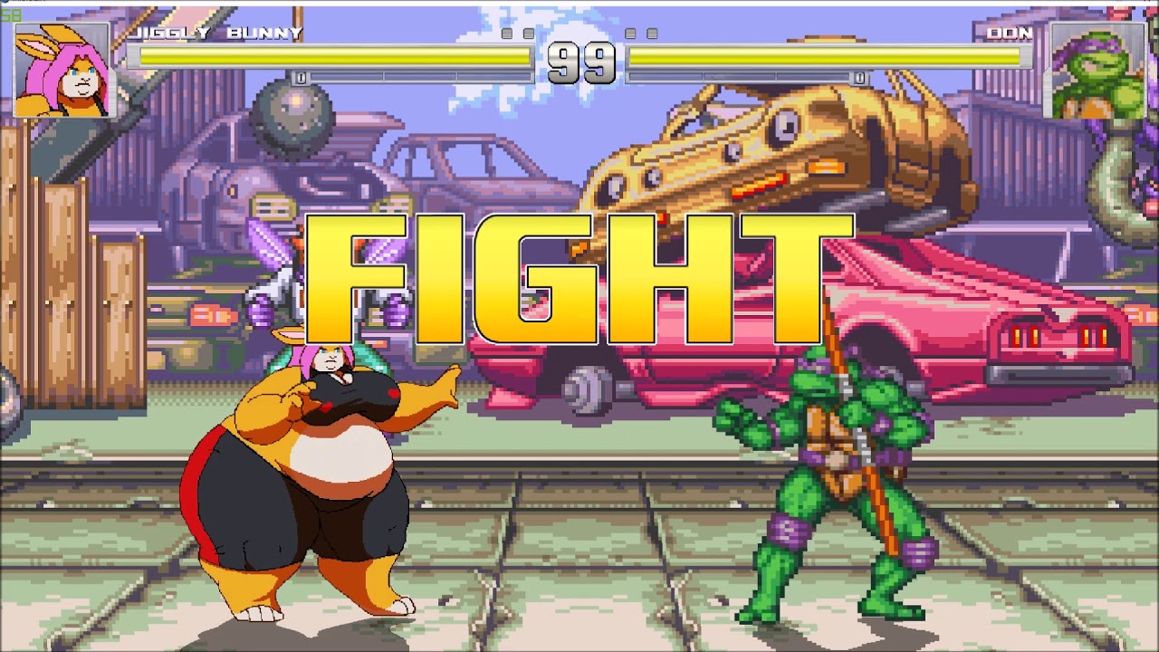 Jiggly Bunny vs TMNT