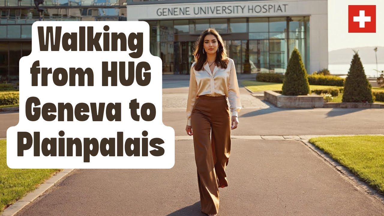 🚶‍♂️ Walking from HUG Geneva to Plainpalais  A Scenic City Walk 🌆