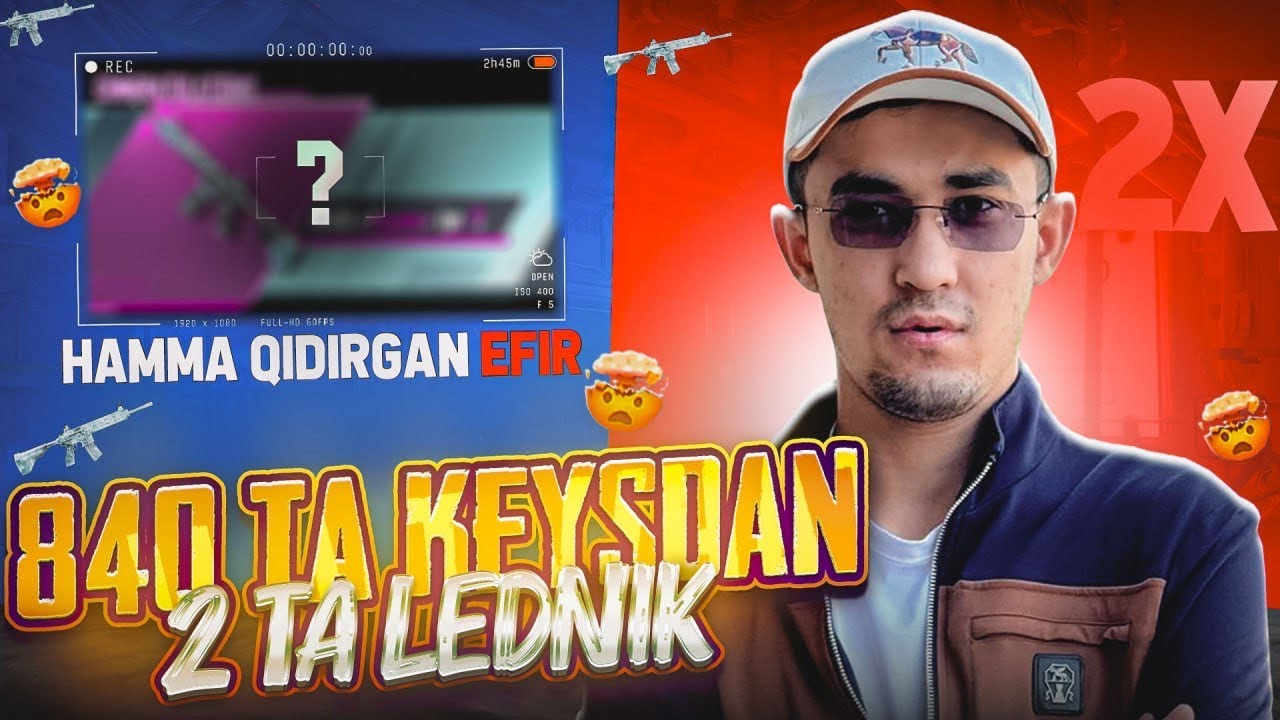 XAMMA QIDIRGAN STREAM 840 KEYSDAN 2 TA LEDNIK 100 YILLIK OMAD KETTI 