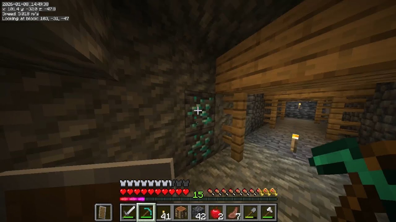 Lets Play Minecraft Ep 2 - Minin & Explorin