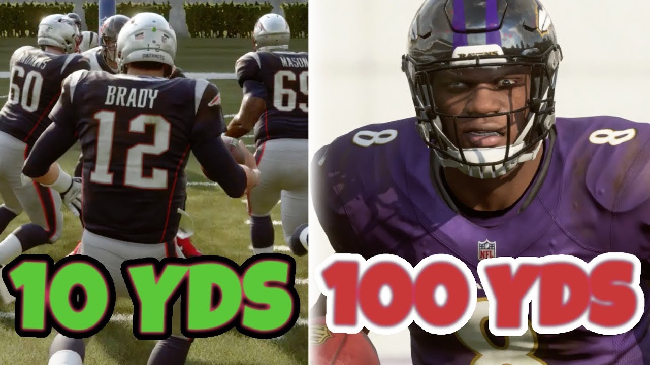 What Happens First? Brady 10 Yard Rushing TD OR Lamar Jackson 99 TD! Madden 19