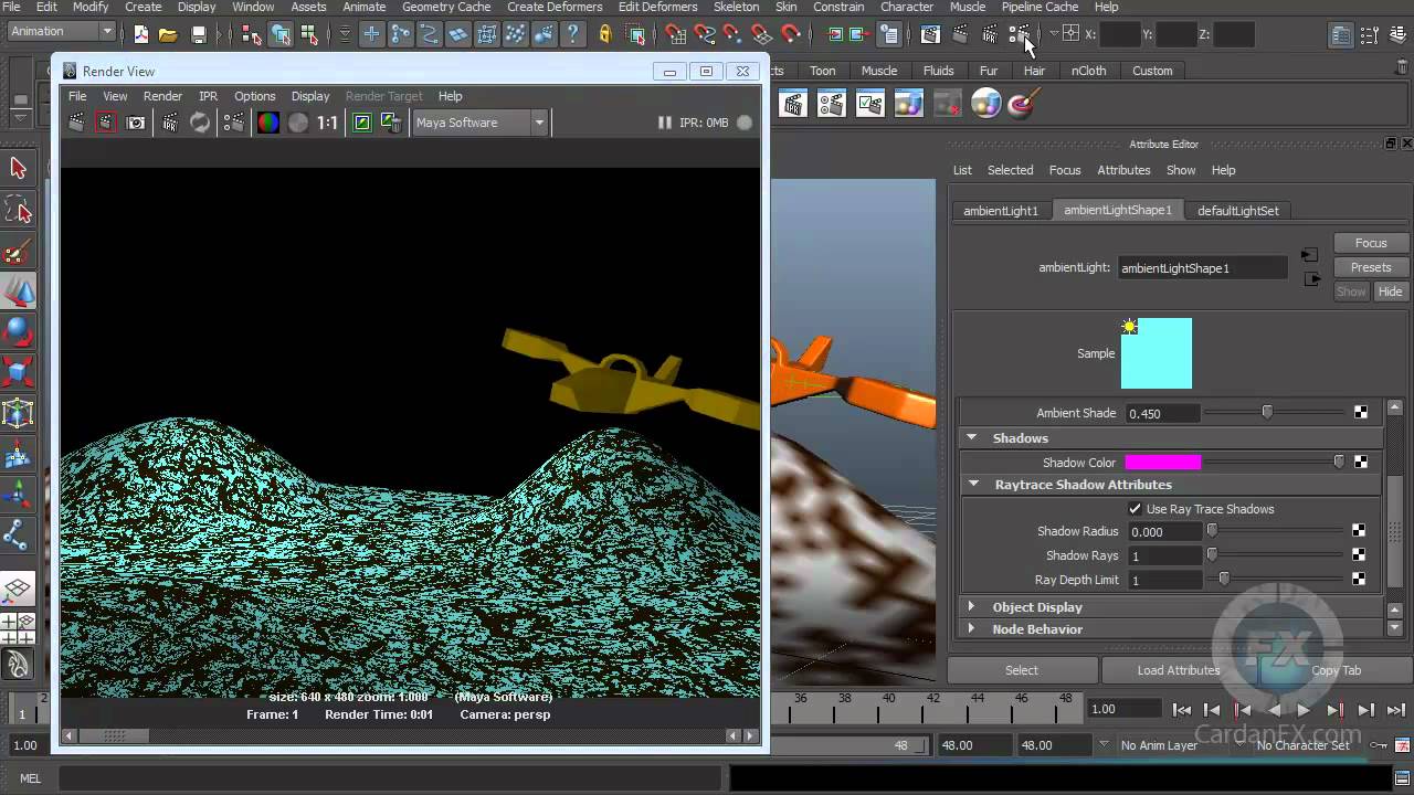 09.- Direct Illumination Free autodesk maya turorials